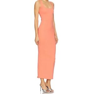 Good American Sculpting Modern Tank Maxi Dress in the Color Coral002 | NWT | L